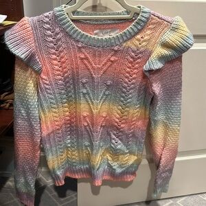 Colorful midweight ombré sweater
